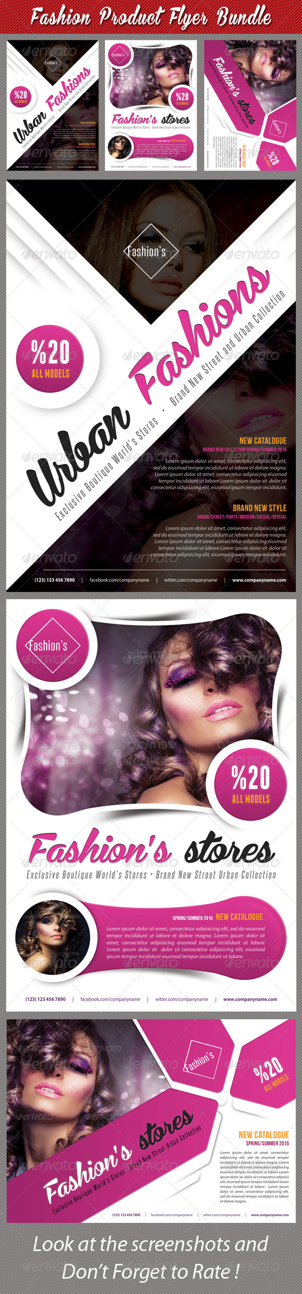 GraphicRiver 3 in 1 Fashion Product Flyer Bundle 19 7638826