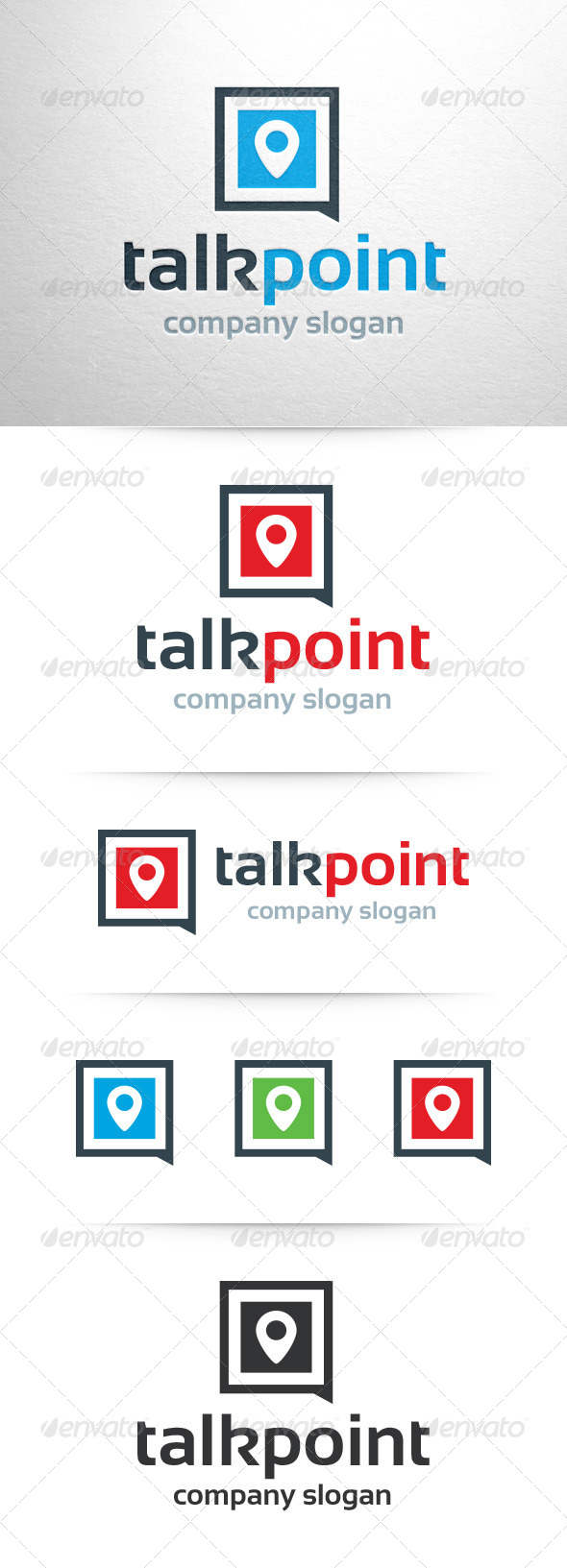 GraphicRiver Talk Point Logo Template 7638852
