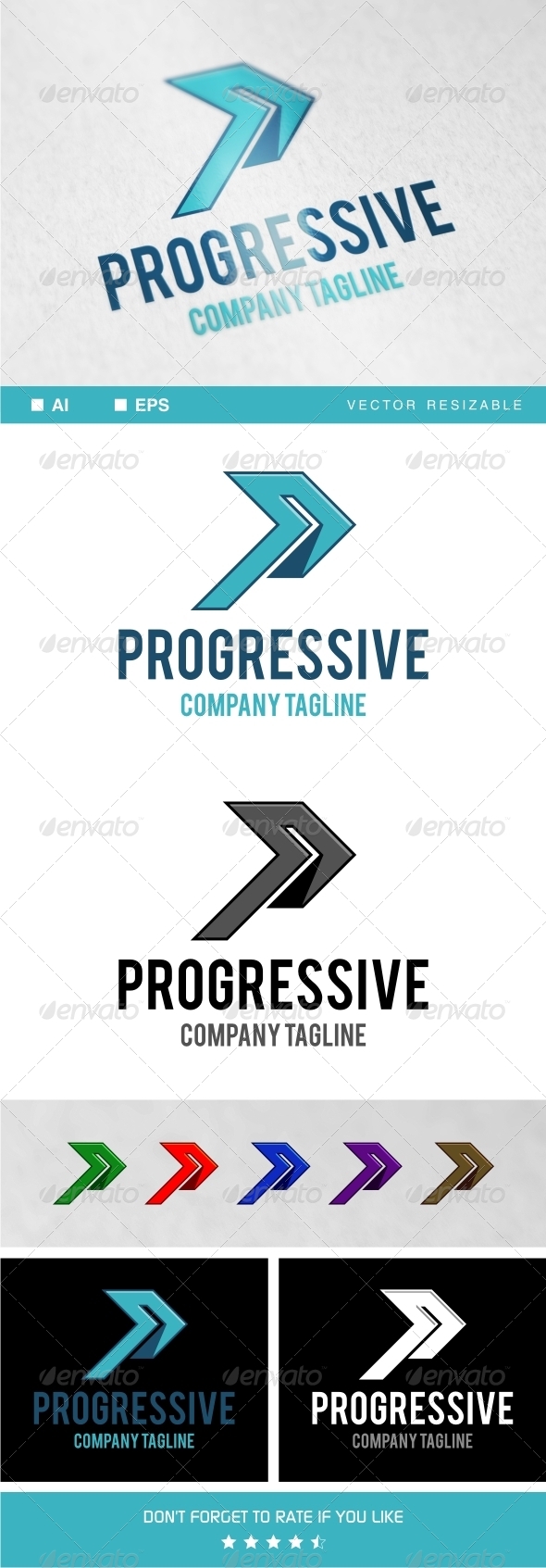 GraphicRiver Progressive Logo Template 7638857