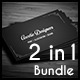 Simple Cool Business Cards Bundle (2 in 1) - GraphicRiver Item for Sale
