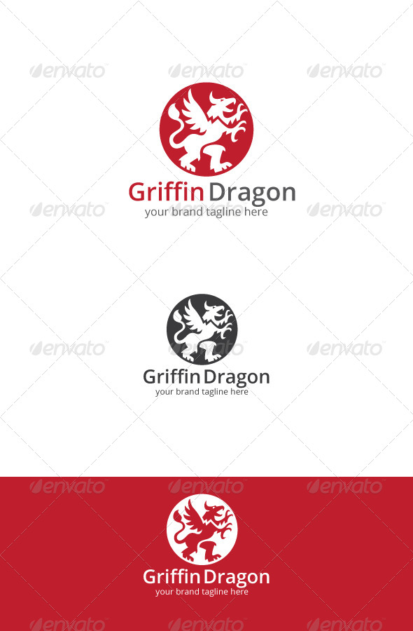 GraphicRiver Griffin Dragon Logo 7648067