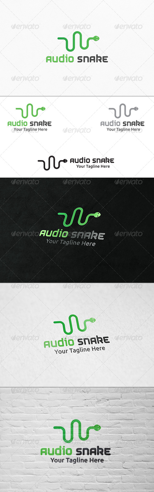GraphicRiver Audio Snake Logo Template 7649348 GraphicRiver Audio Snake Logo Template 7649348