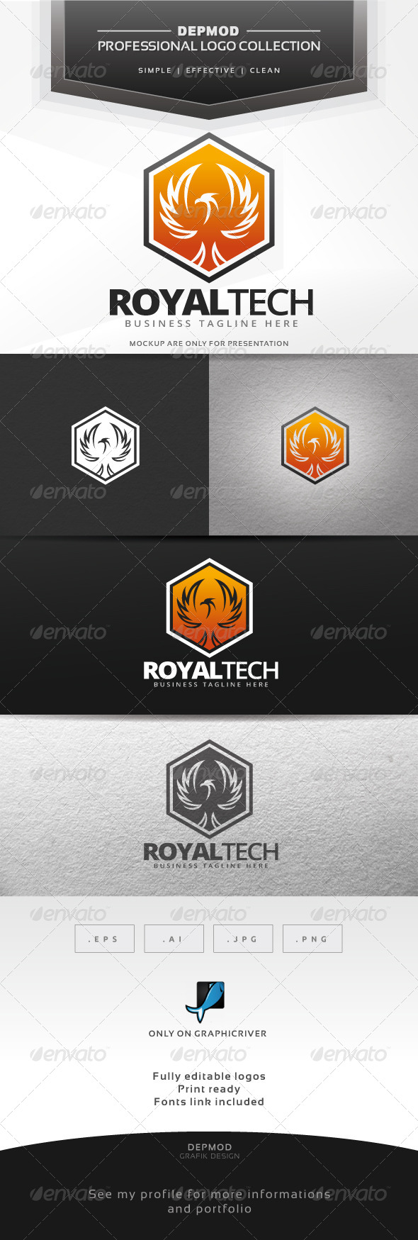 GraphicRiver Royal Tech Logo 7651572