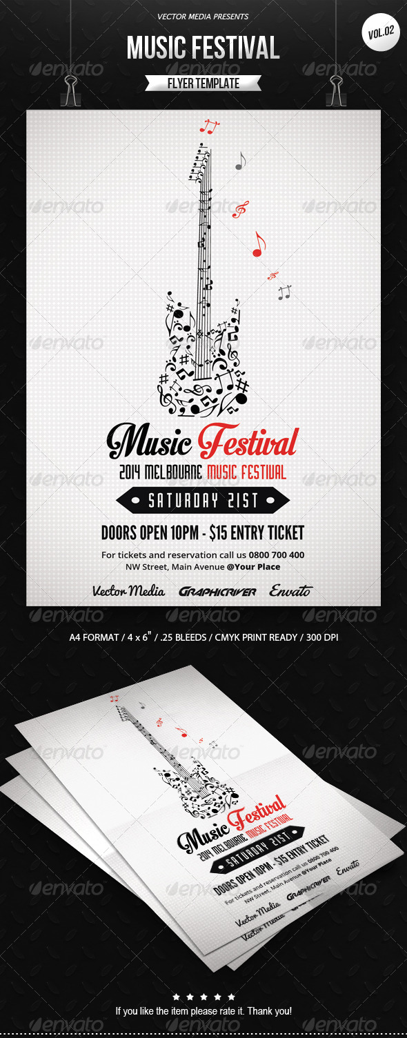 GraphicRiver Music Festival Flyer [Vol.2] 7662256