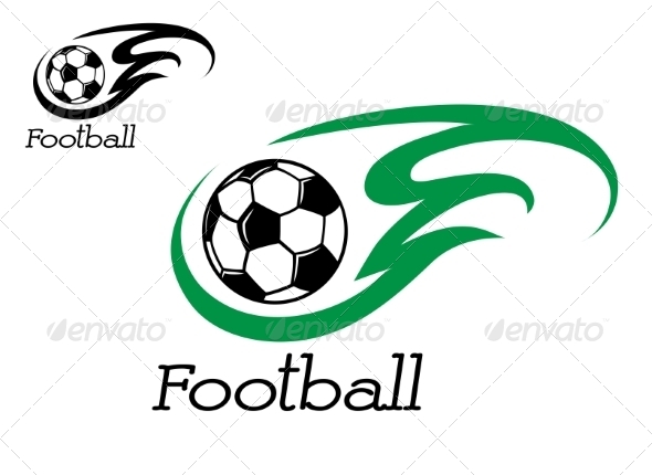 GraphicRiver Soccer Ball with Green Flame 7663351