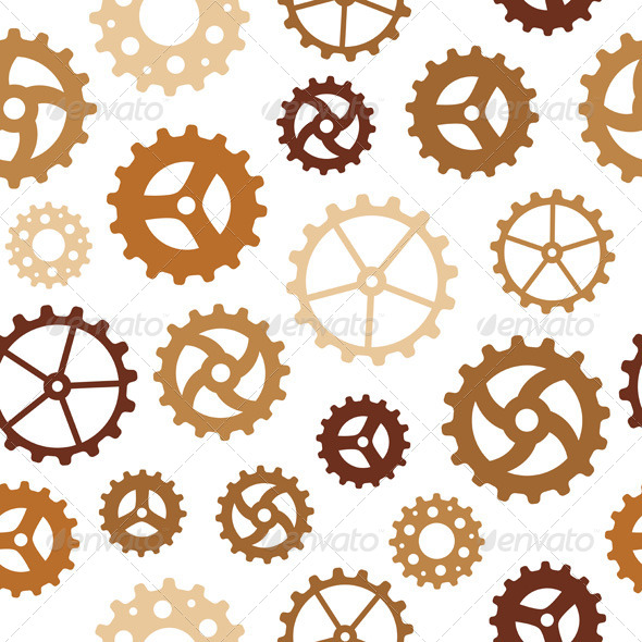 GraphicRiver Different Gearwheels Seamless Background 7654166