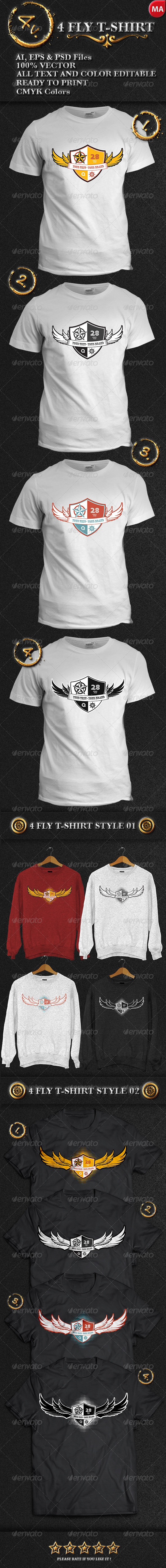 GraphicRiver 4 Fly T-Shirt 7665600
