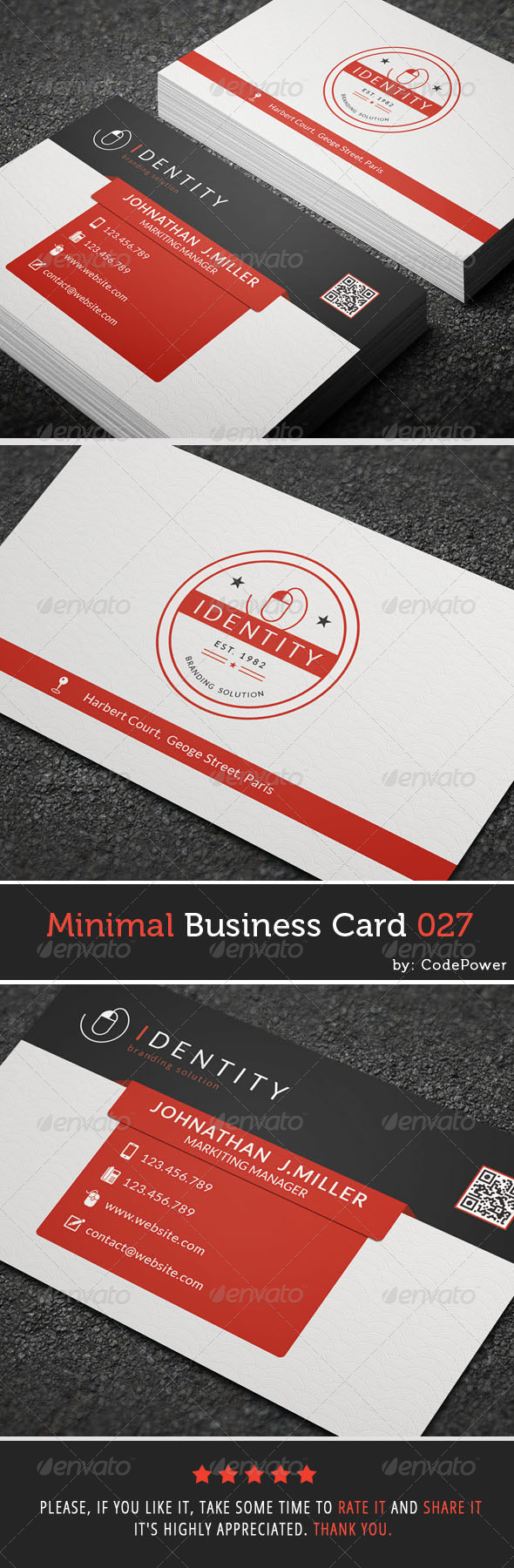 GraphicRiver Minimal Business Card 027 7665963 GraphicRiver Minimal Business Card 027 7665963