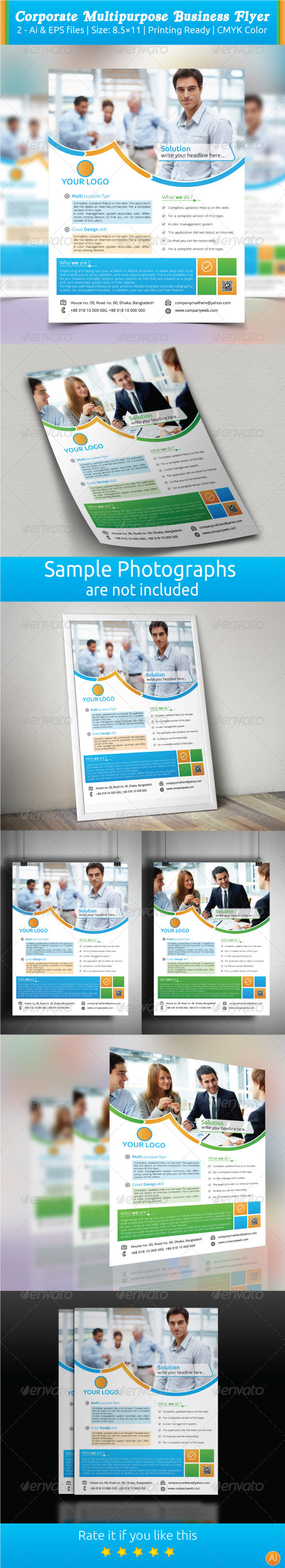 GraphicRiver Corporate Multipurpose Business Flyer 7667685 GraphicRiver Corporate Multipurpose Business Flyer 7667685