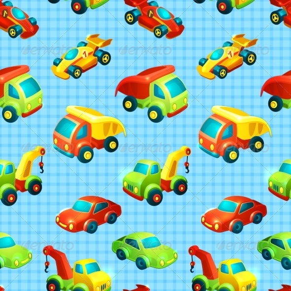 GraphicRiver Transport Toy Seamless Pattern 7668364