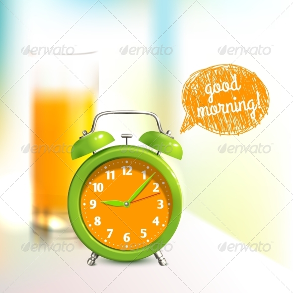 GraphicRiver Alarm Clock Background 7668367