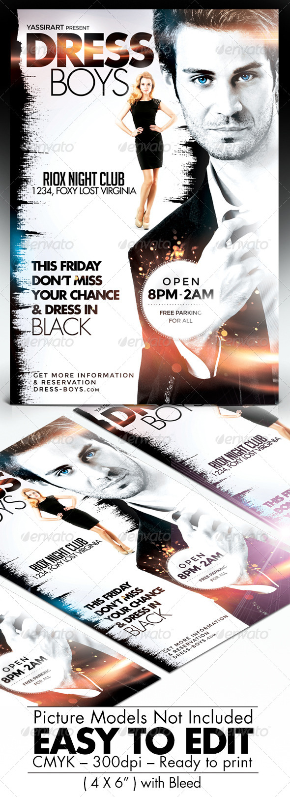 GraphicRiver Dress Boys Party Flyer 7669122
