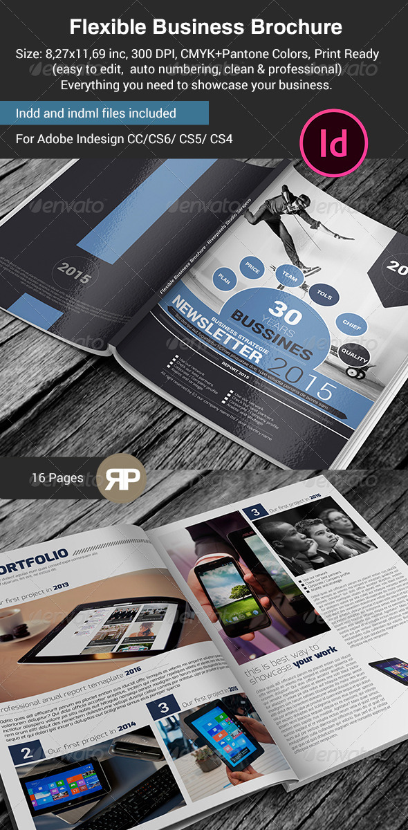 GraphicRiver Flexible Business Brochure Template 7671462