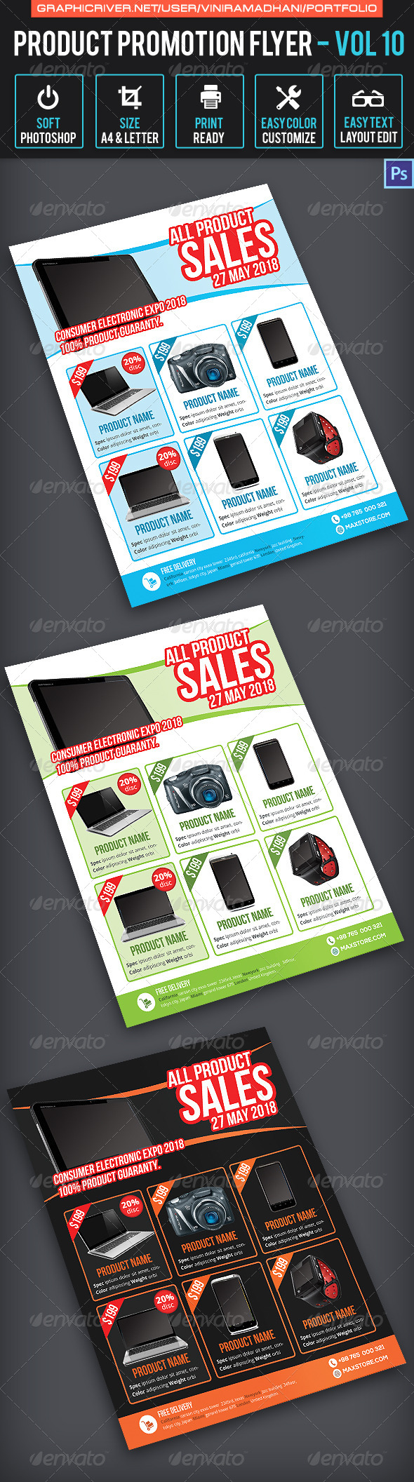 GraphicRiver Product Promotion Flyer Volume 10 7658076
