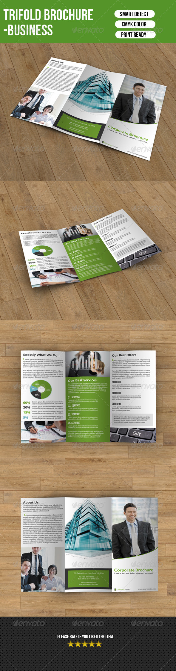 GraphicRiver Trifold Brochure-Business 7628985