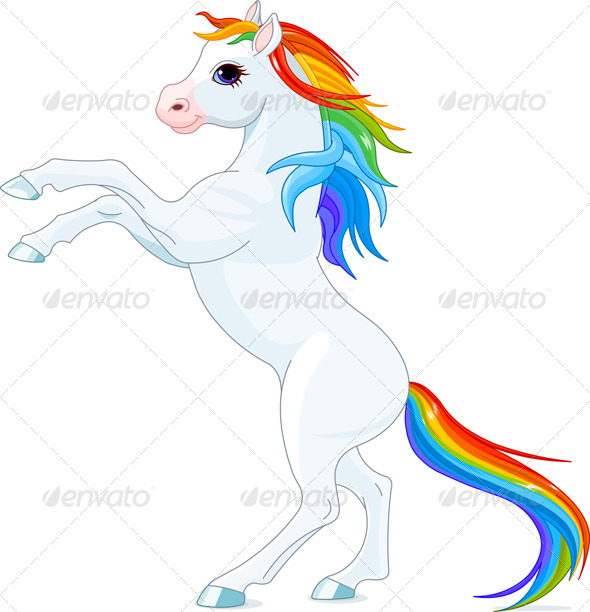GraphicRiver Rainbow Horse 7676116