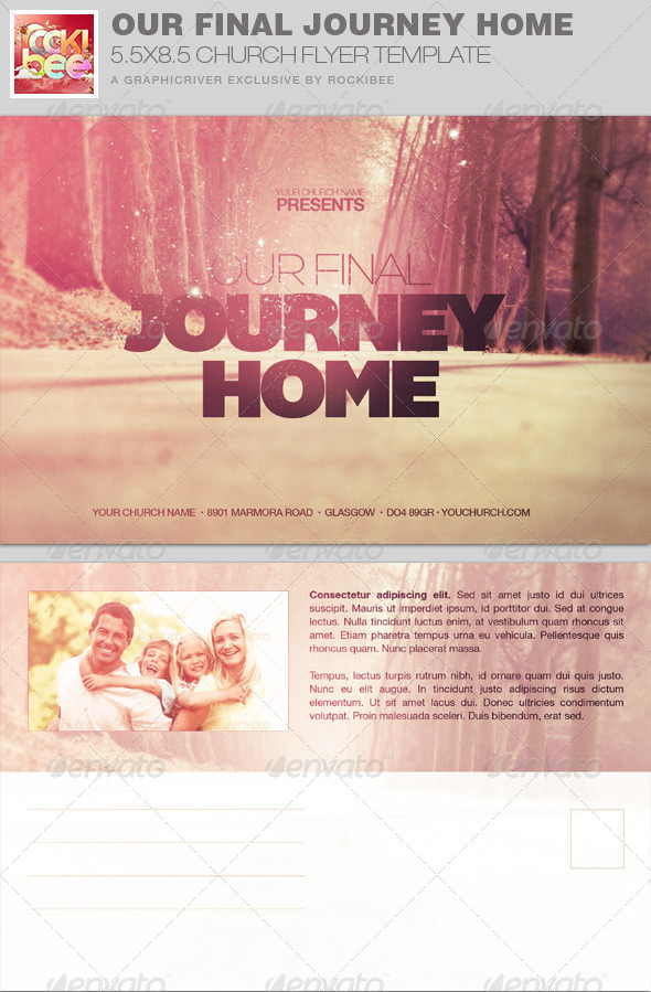 GraphicRiver Final Journey Home Church Flyer Invite Template 7676573