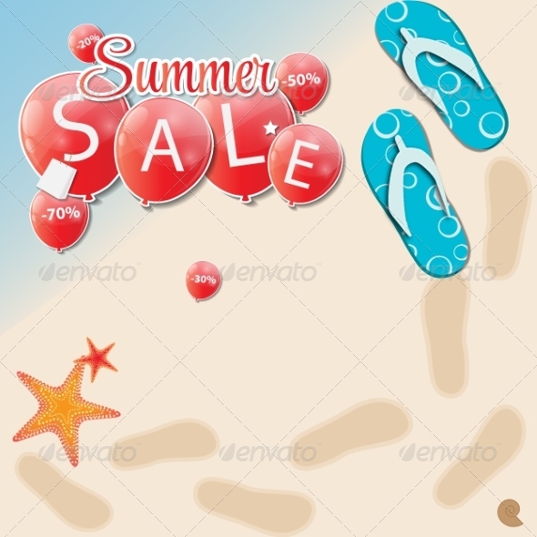 GraphicRiver Summer Sale Concept 7678228 GraphicRiver Summer Sale Concept 7678228