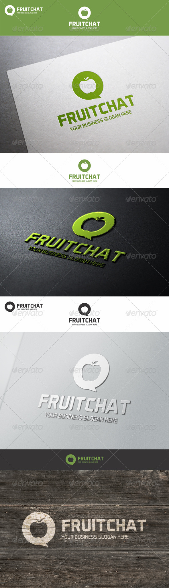 GraphicRiver Fruit Chat Talk Logo 7678347