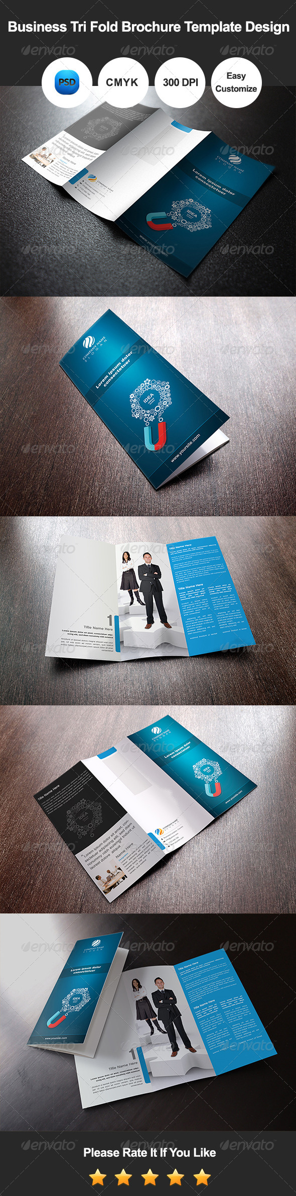 GraphicRiver Business Tri Fold Brochure Template Design 7679021
