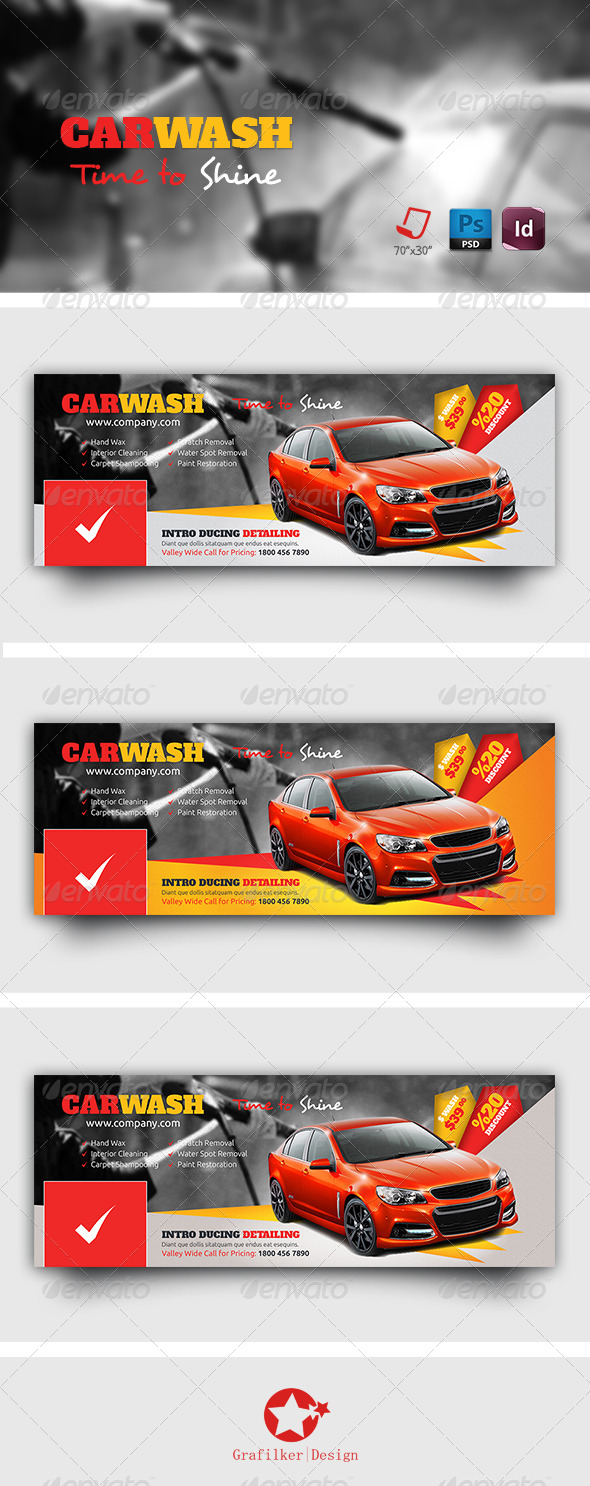 GraphicRiver Car Wash Timeline Templates 7679126