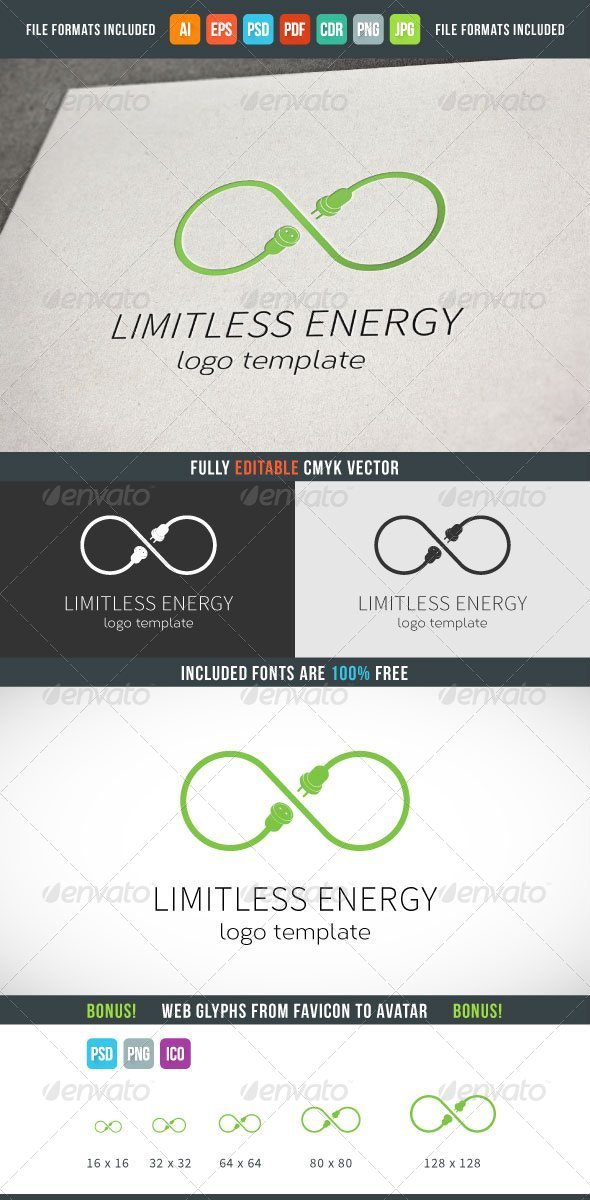 GraphicRiver Limitless Energy Logo Template 7614916