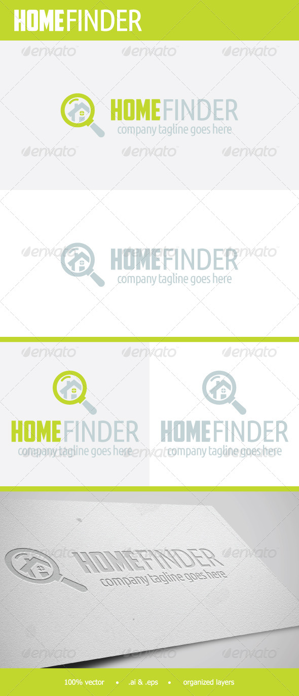 GraphicRiver HomeFinder Logo 7681661