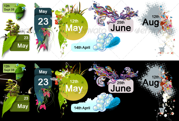 GraphicRiver Backgrounds for Blog Dates 32668 GraphicRiver Backgrounds for Blog Dates 32668