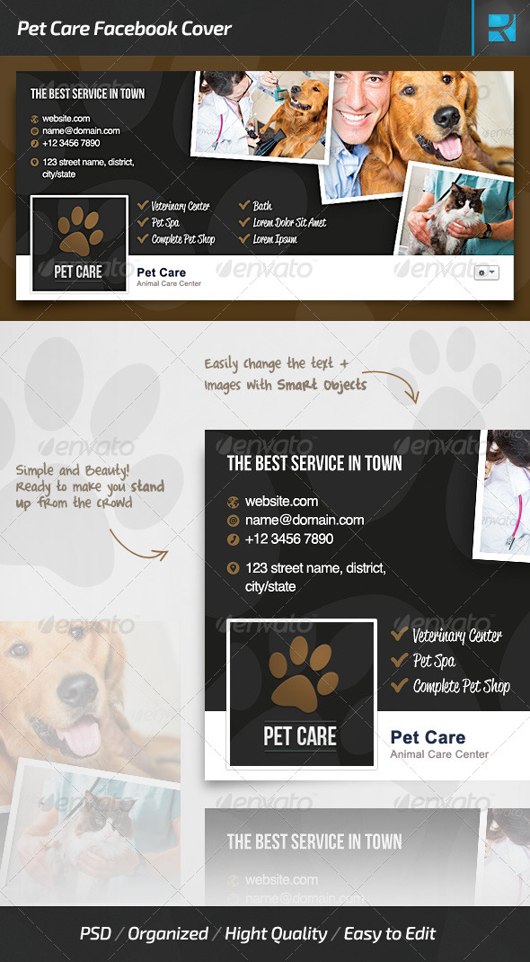 GraphicRiver Pet Care Facebook Cover 7686893