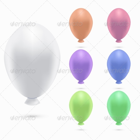 GraphicRiver Modern Balloons Set 7687518
