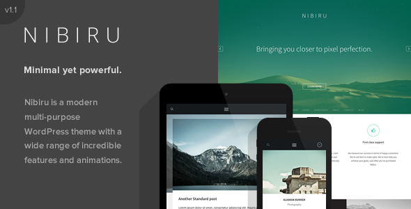Nibiru – Tema WordPress Responsivo para Múltiplos Fins