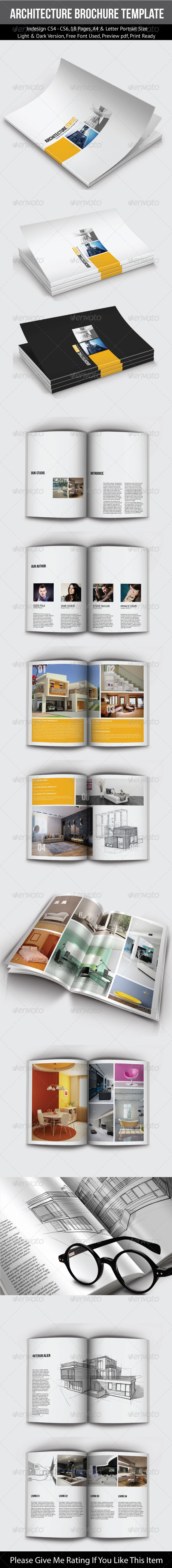 GraphicRiver A4&Letter Portrait Architecture Brochure Template 7690161