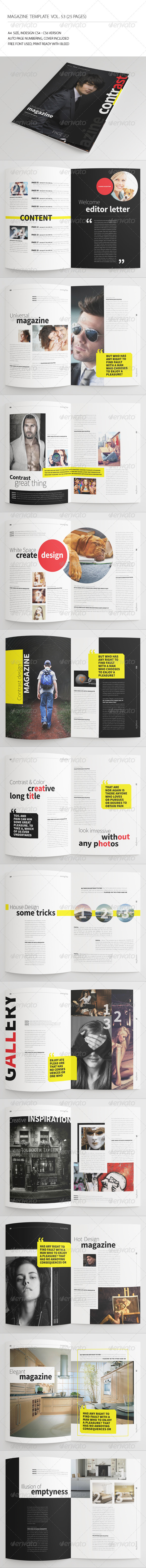 GraphicRiver 25 Pages Contrast Magazine Vol53 7690706
