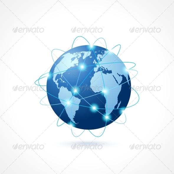 GraphicRiver Network Globe Icon 7691222