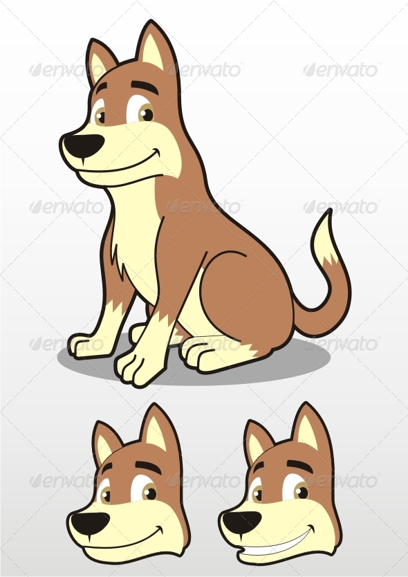 GraphicRiver Sitting Dog Illustration 7692438