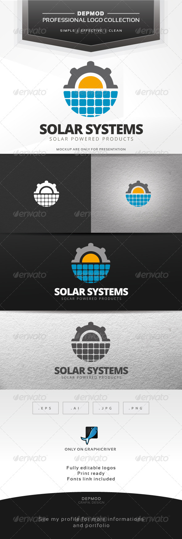 GraphicRiver Solar Systems Logo 7695483
