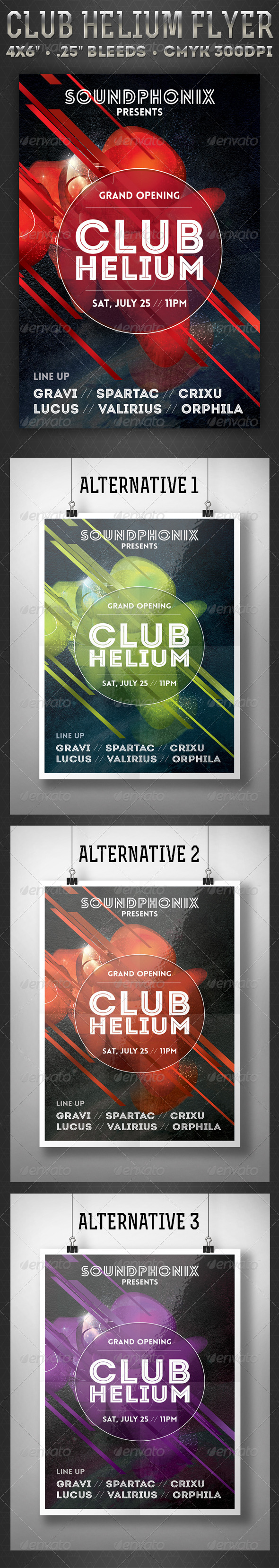 GraphicRiver Club Helium Flyer 7696039