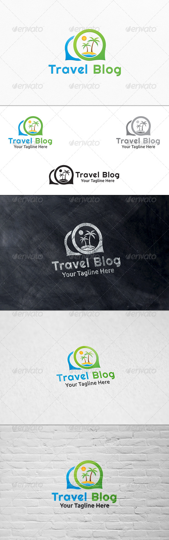 GraphicRiver Travel Blog Logo Template 7696310