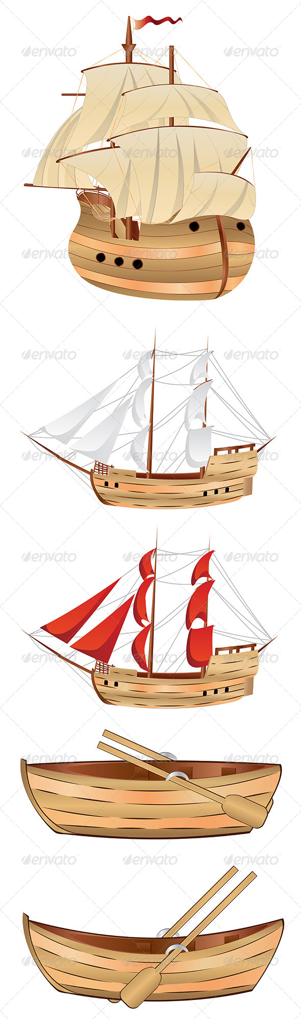 GraphicRiver Old Sailing Ship 7699459