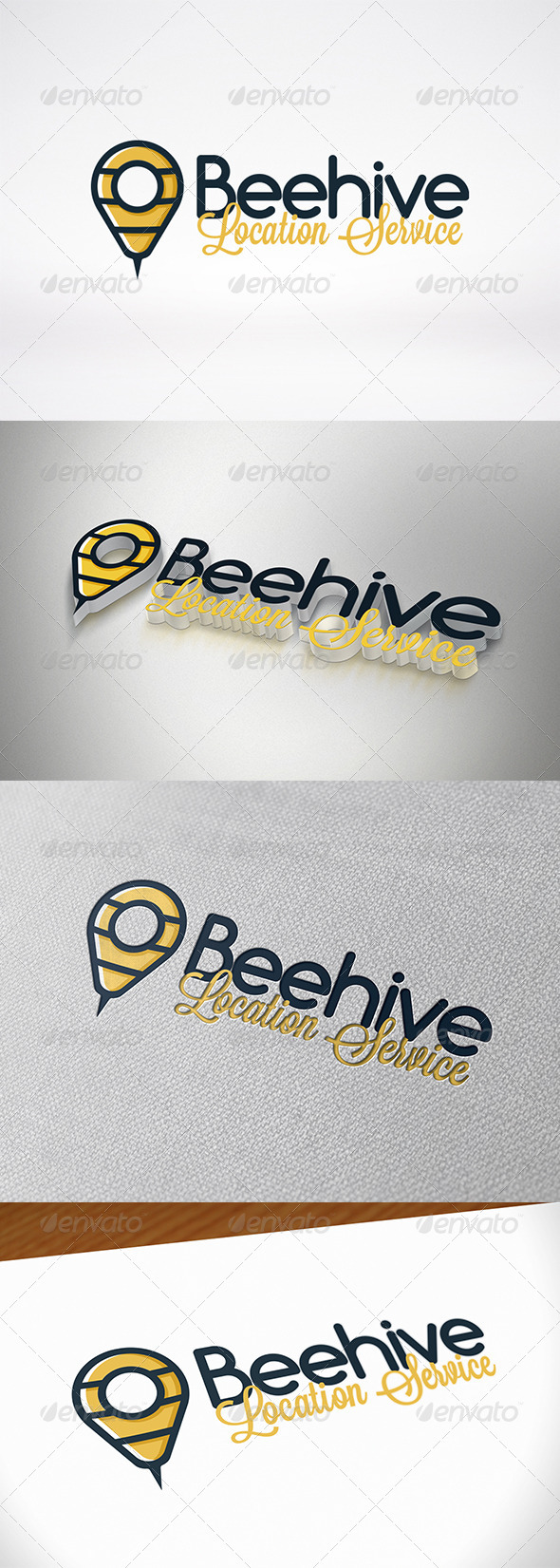 GraphicRiver Bee Locator Logo 7700547