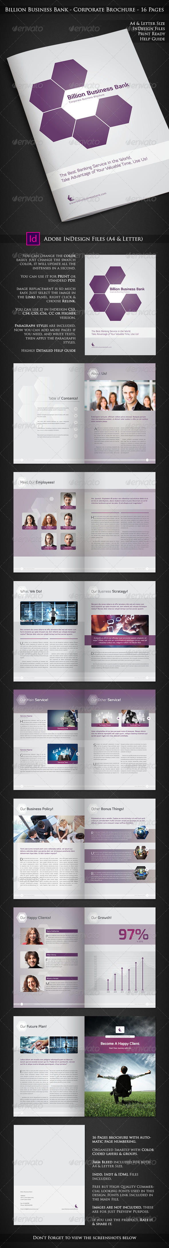 GraphicRiver Billion Business Bank 16 Pages Brochure 7700628 GraphicRiver Billion Business Bank 16 Pages Brochure 7700628