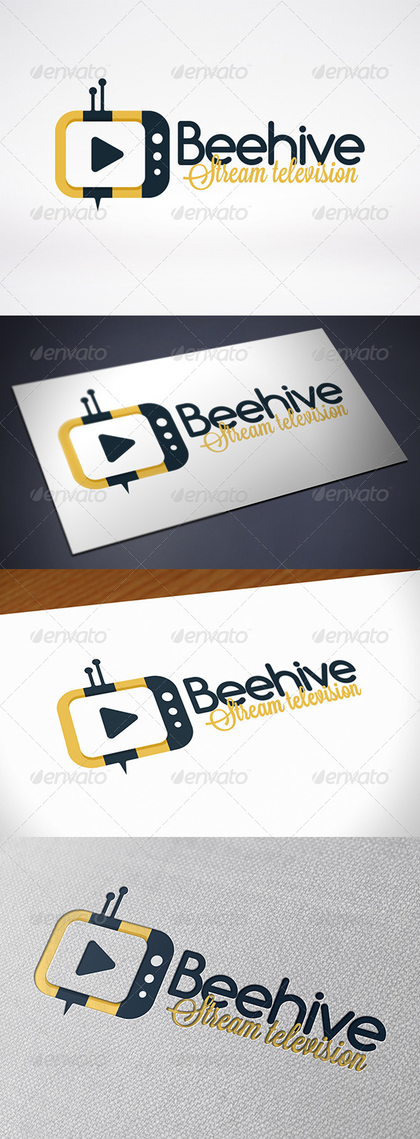 GraphicRiver Bee Tv Logo Template 7700666
