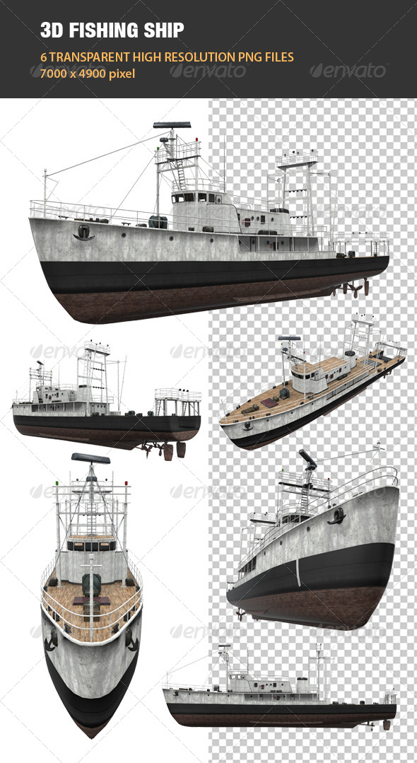 GraphicRiver 3D Fishing Ship 7700709