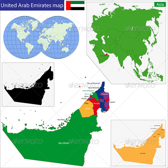 GraphicRiver United Arab Emirates Map 7700934