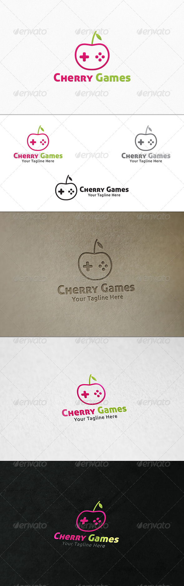GraphicRiver Cherry Games Logo Template 7700949