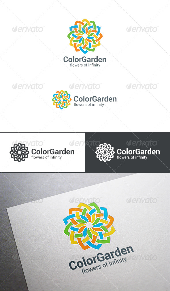 GraphicRiver Looped Infinity Abstract Flower Logo Design Template 7701505