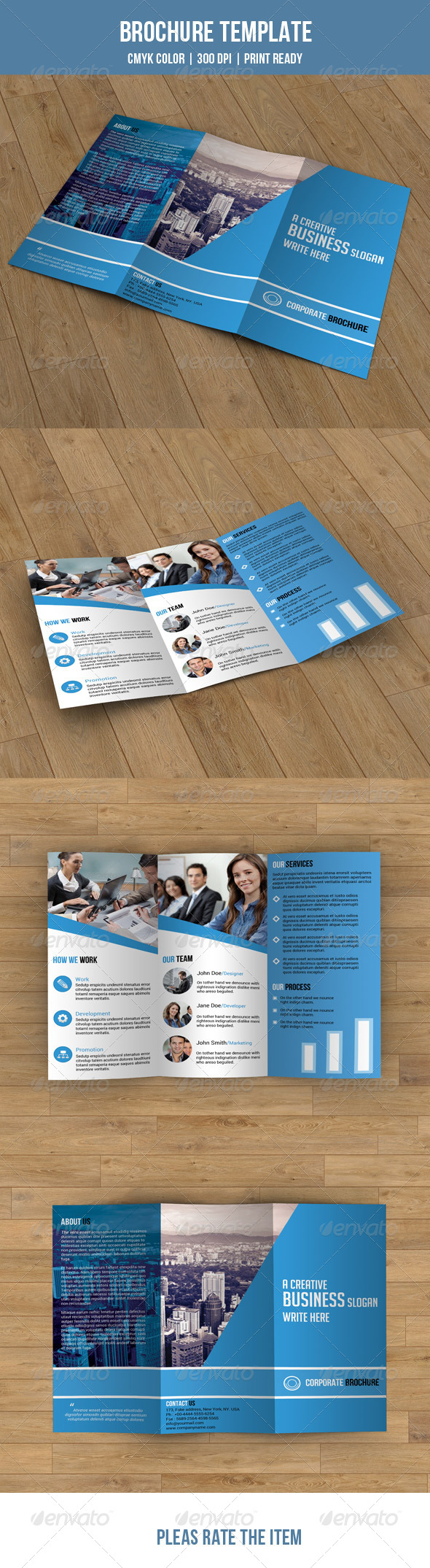GraphicRiver Trifold Brochure-Business 7705184