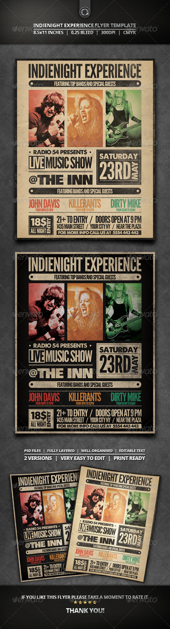 GraphicRiver Indienight Experience Flyer Template 7705763 GraphicRiver Indienight Experience Flyer Template 7705763