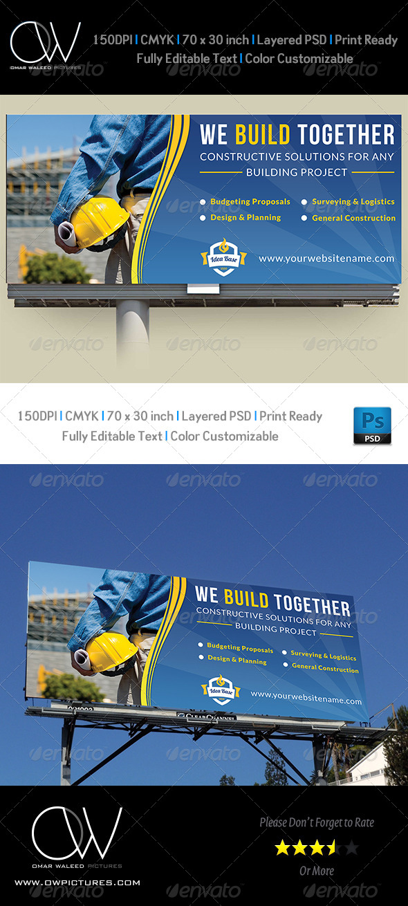GraphicRiver Construction Company Billboard Template Vol.2 7706686 GraphicRiver Construction Company Billboard Template Vol.2 7706686
