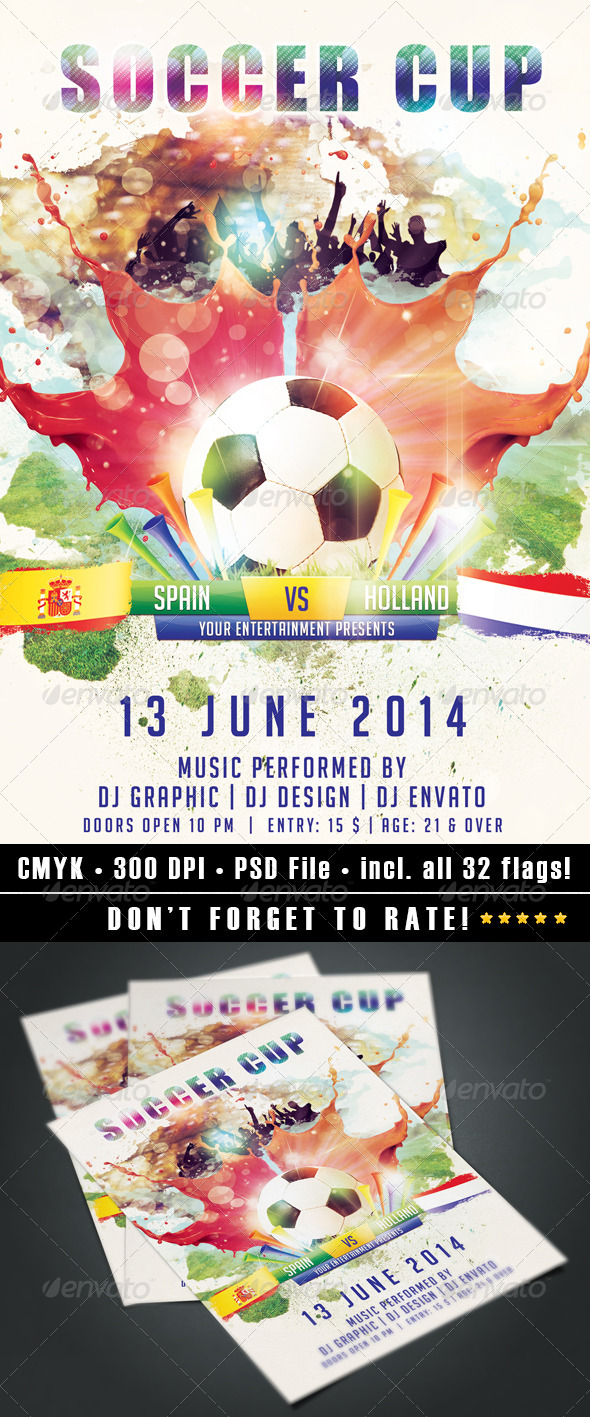 GraphicRiver Soccer Cup flyer 7684921
